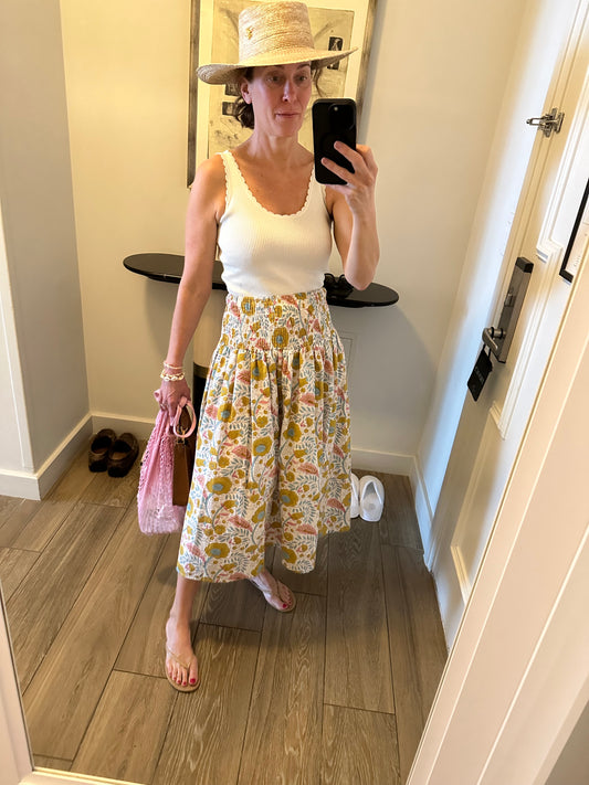 Every Single Day Skirt, Vintage Floral