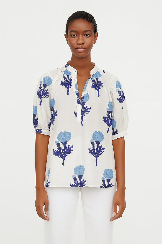 Eloise Blouse, Cobalt