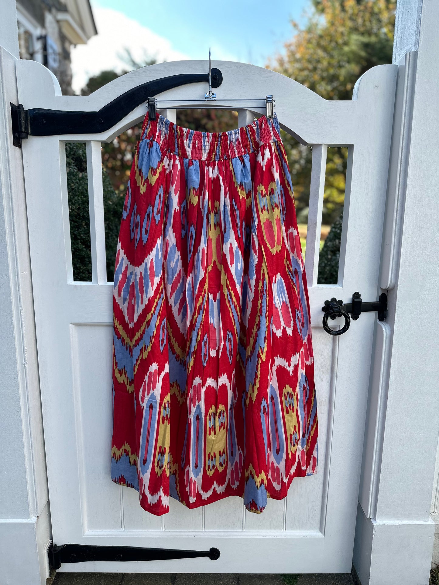 Jupe Maxi, Ikat Swirl, final sale