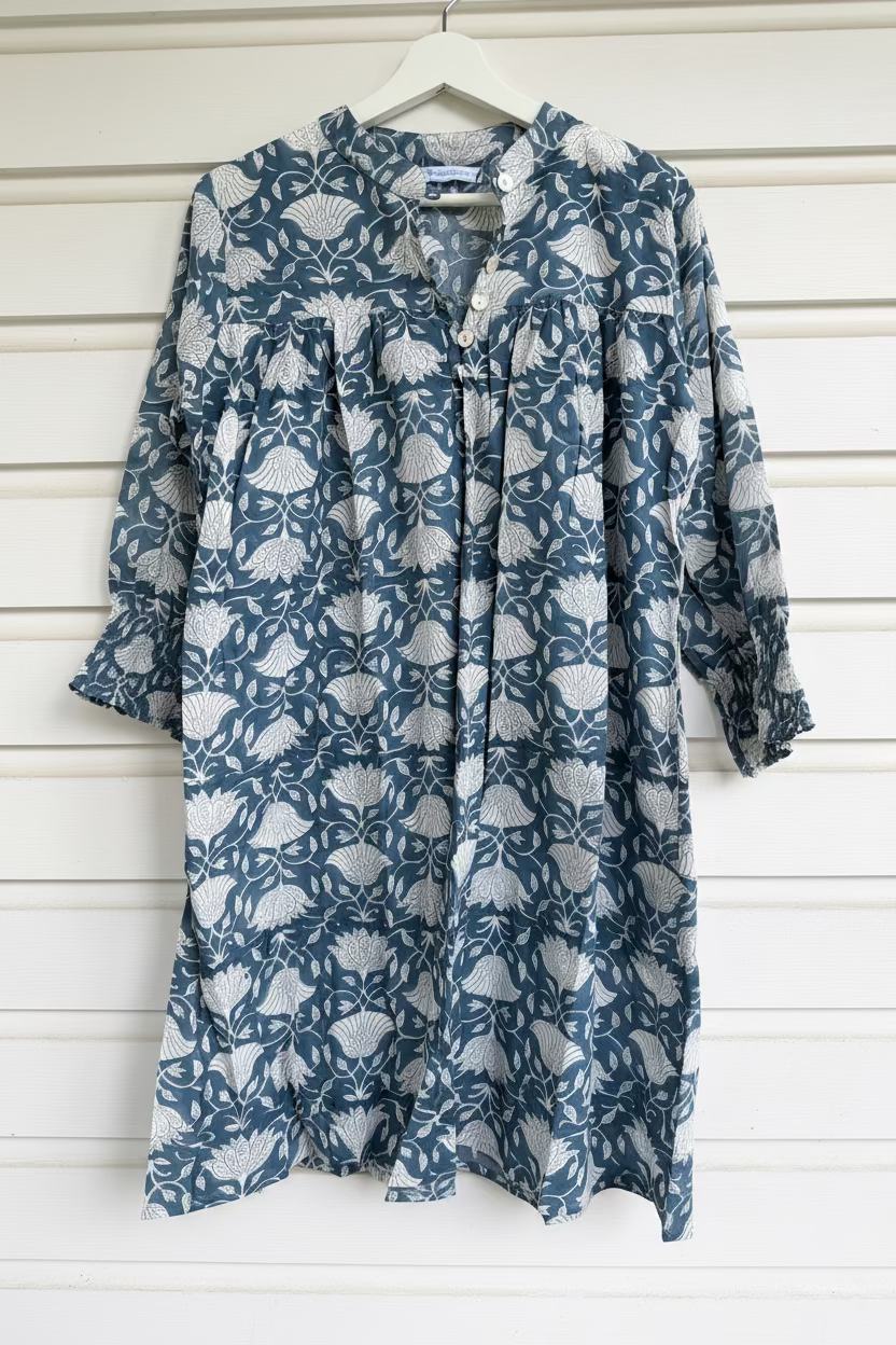 Market Dress, Delft Blue T1