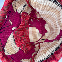 Luxury Slouch Bag - Crisp Apple Red Paisley