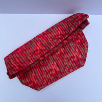 Luxury Slouch Bag - Crisp Apple Red Paisley