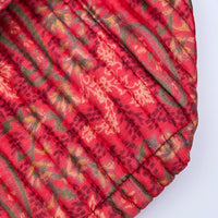 Luxury Slouch Bag - Crisp Apple Red Paisley