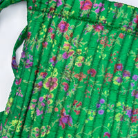 Luxury Slouch Bag - Emerald & Amethyst Floral