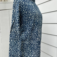 Lizzie Blouse, Indigo Batik