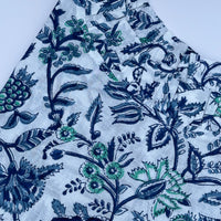 Lizzie Blouse, Blue Vines
