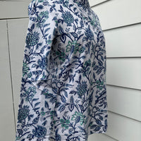 Lizzie Blouse, Blue Vines