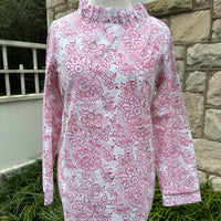 Lizzie Blouse, Pink Berry Bramble