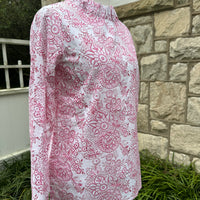 Lizzie Blouse, Pink Berry Bramble