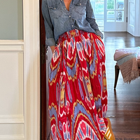 Jupe Maxi, Ikat Swirl