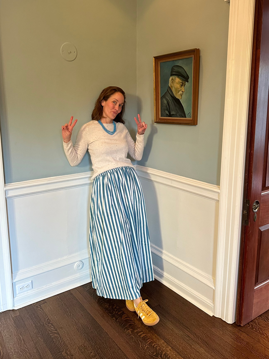 Jupe Maxi, Amalfi Coast Stripes, final sale