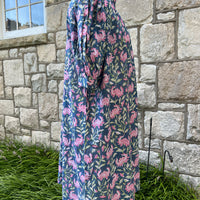 Eloise Dress, Bleu Marine et Rose