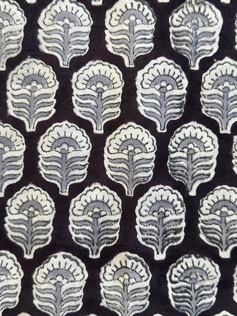 Cotton Wrap Skirt, Midnight Garden