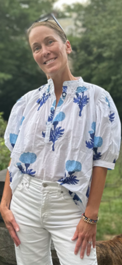 Eloise Blouse, Cobalt