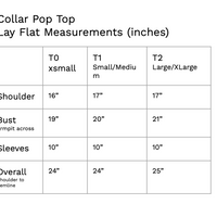 Collar Pop Top, Chambray Blue Floral