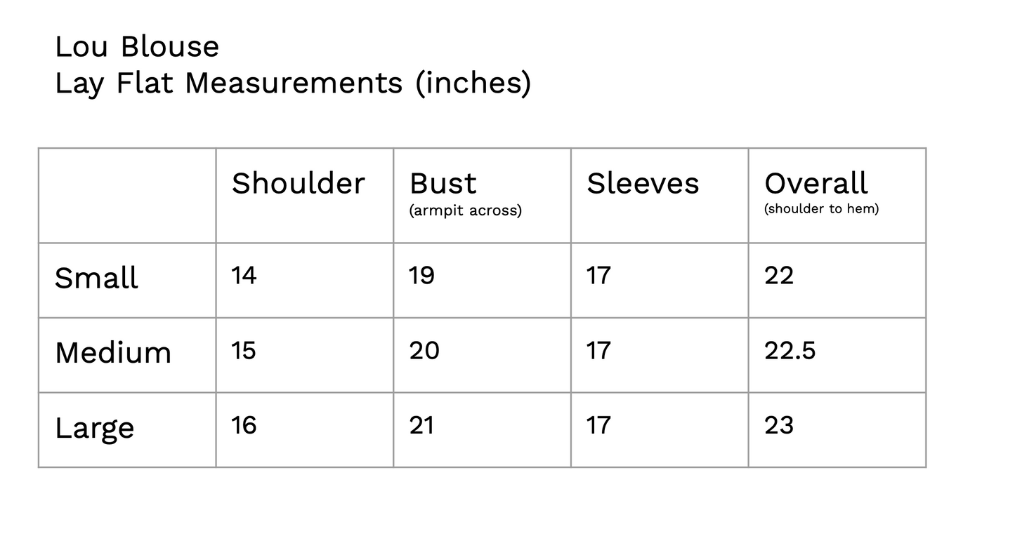Lou Blouse, Sel