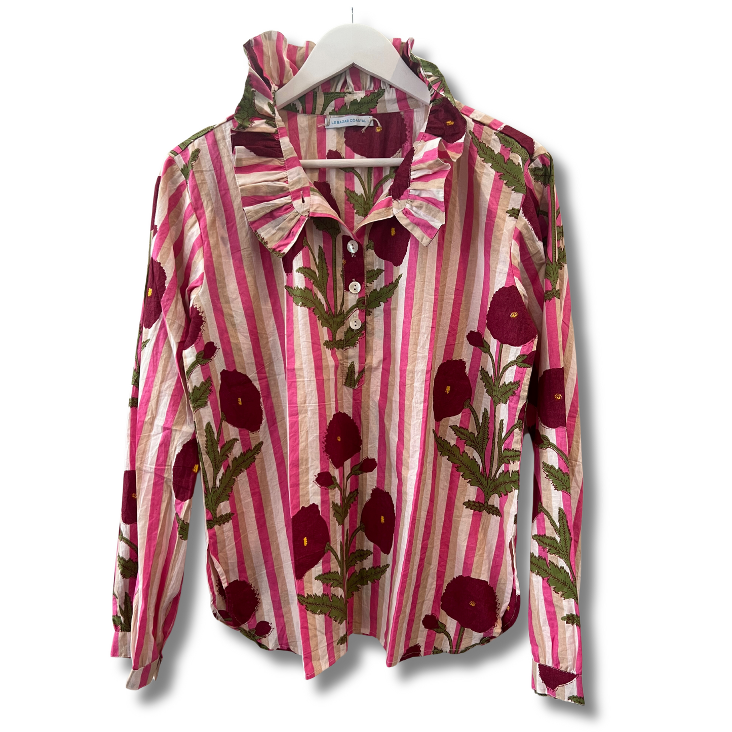 DANG Girl! Blouse, Raspberry Mughal Poppy