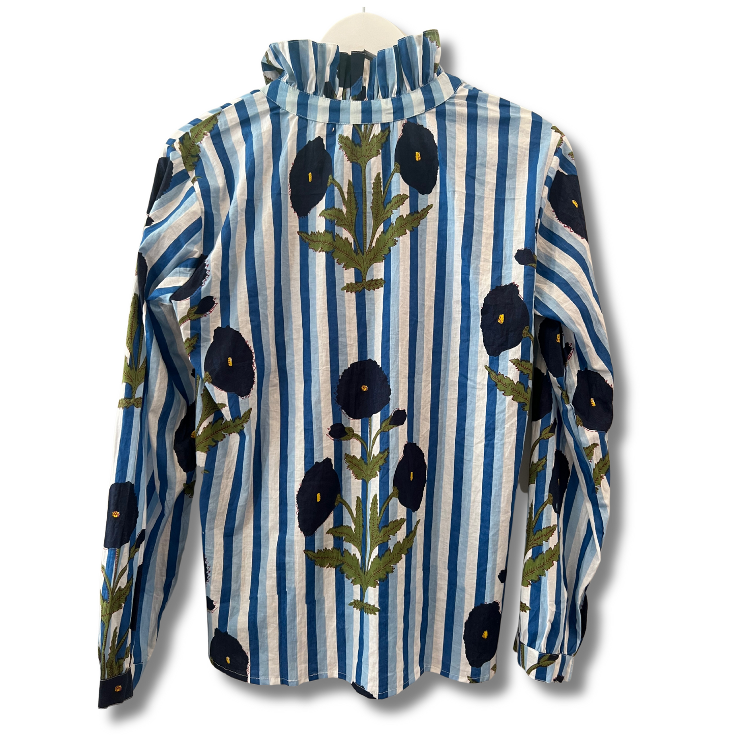 DANG Girl! Blouse, Blueberry Mughal Poppy