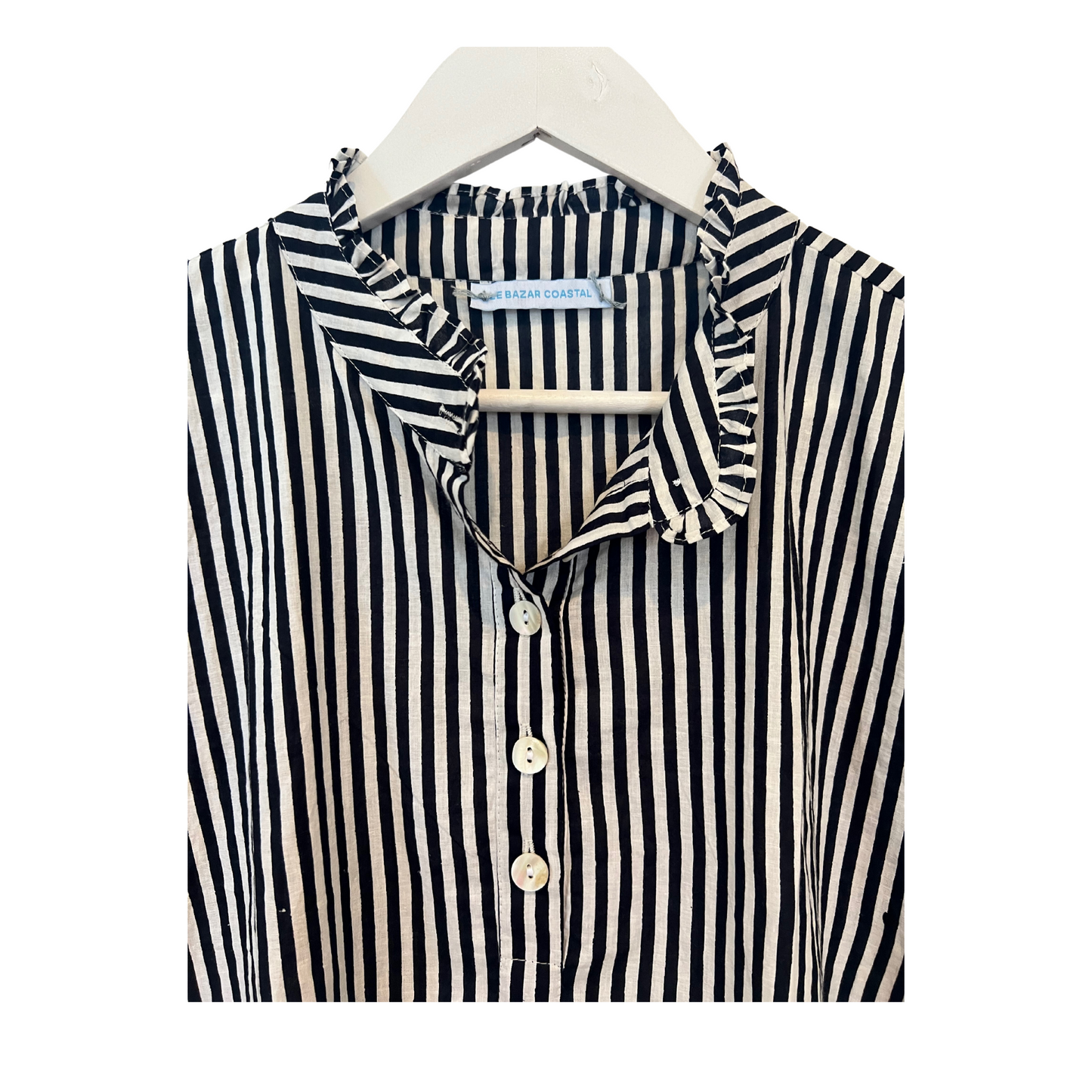 Sassaroo Shirt, Noir Stripes