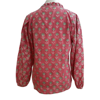 Delphine Blouse, Geranium Pink