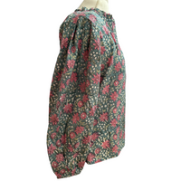 Delphine Blouse, Jewel Tone Floral