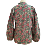 Delphine Blouse, Jewel Tone Floral