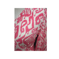 Washable Silk Wrap Dress, Perfect Pink Ikat