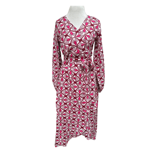 Washable Silk Wrap Dress, Jaipur Sunset