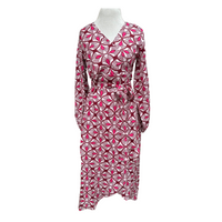 Washable Silk Wrap Dress, Jaipur Sunset