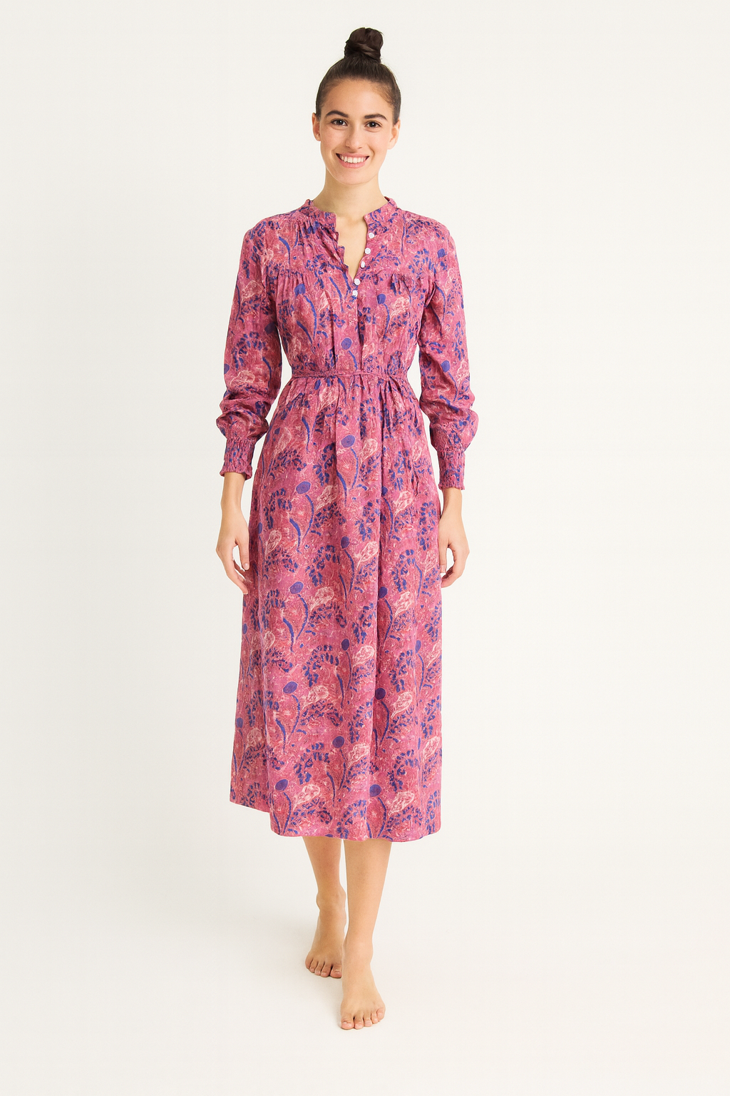 Market Maxi Dress - Plum Floral