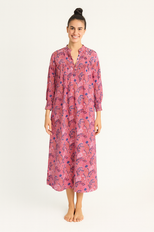 Market Maxi Dress - Plum Floral