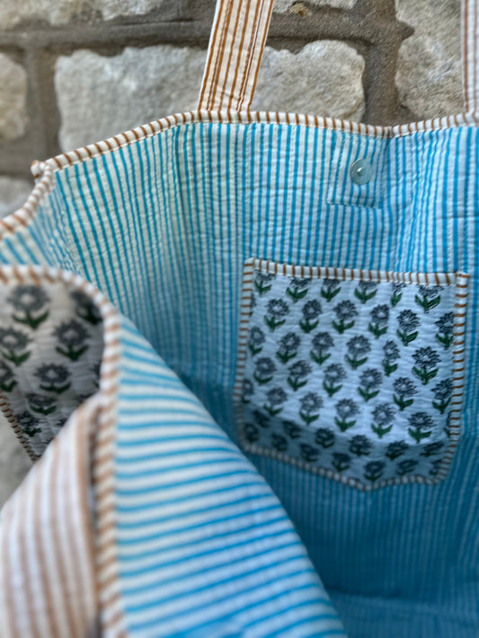 Daytripper Tote, Wildflower Blue