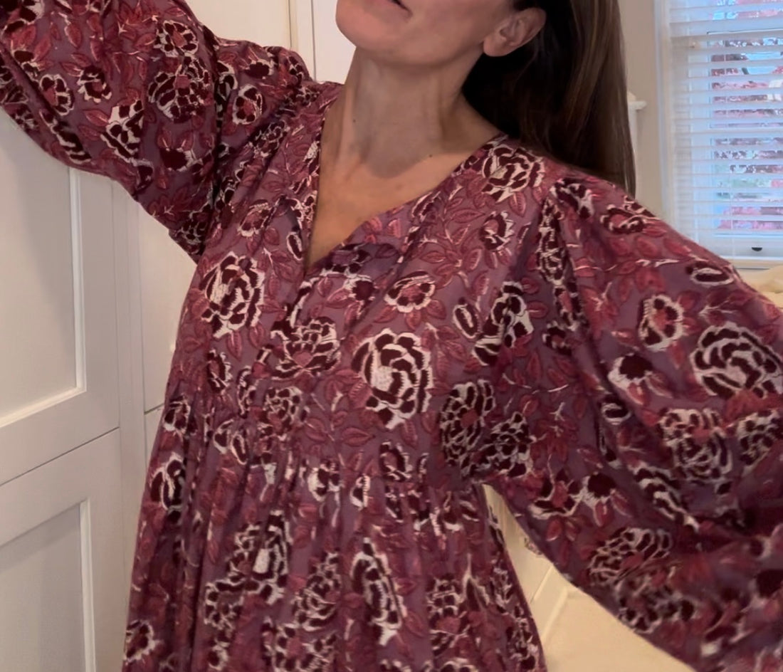 Stella Caftan - Maxi, Plum Perfect