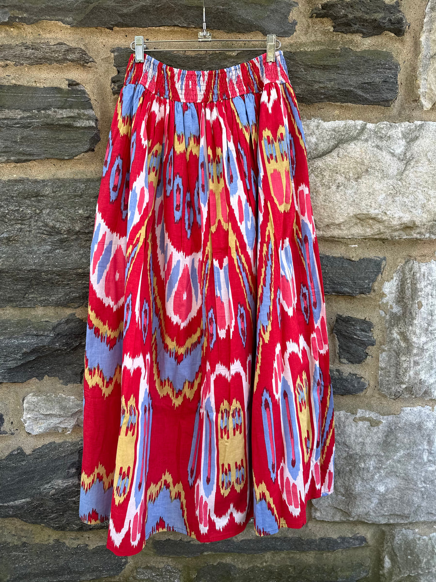 Jupe Maxi, Ikat Swirl