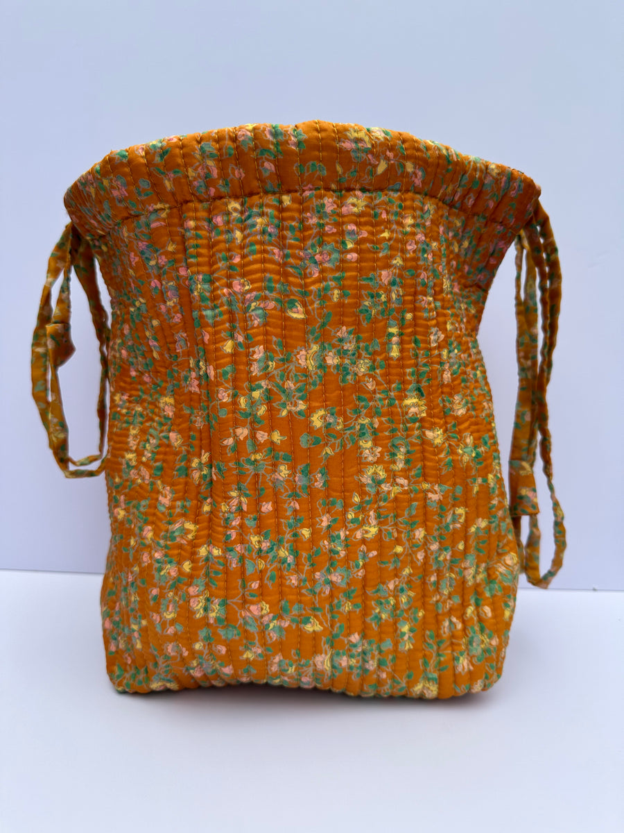 Luxury Slouch Bag - Marigold & Opal Floral