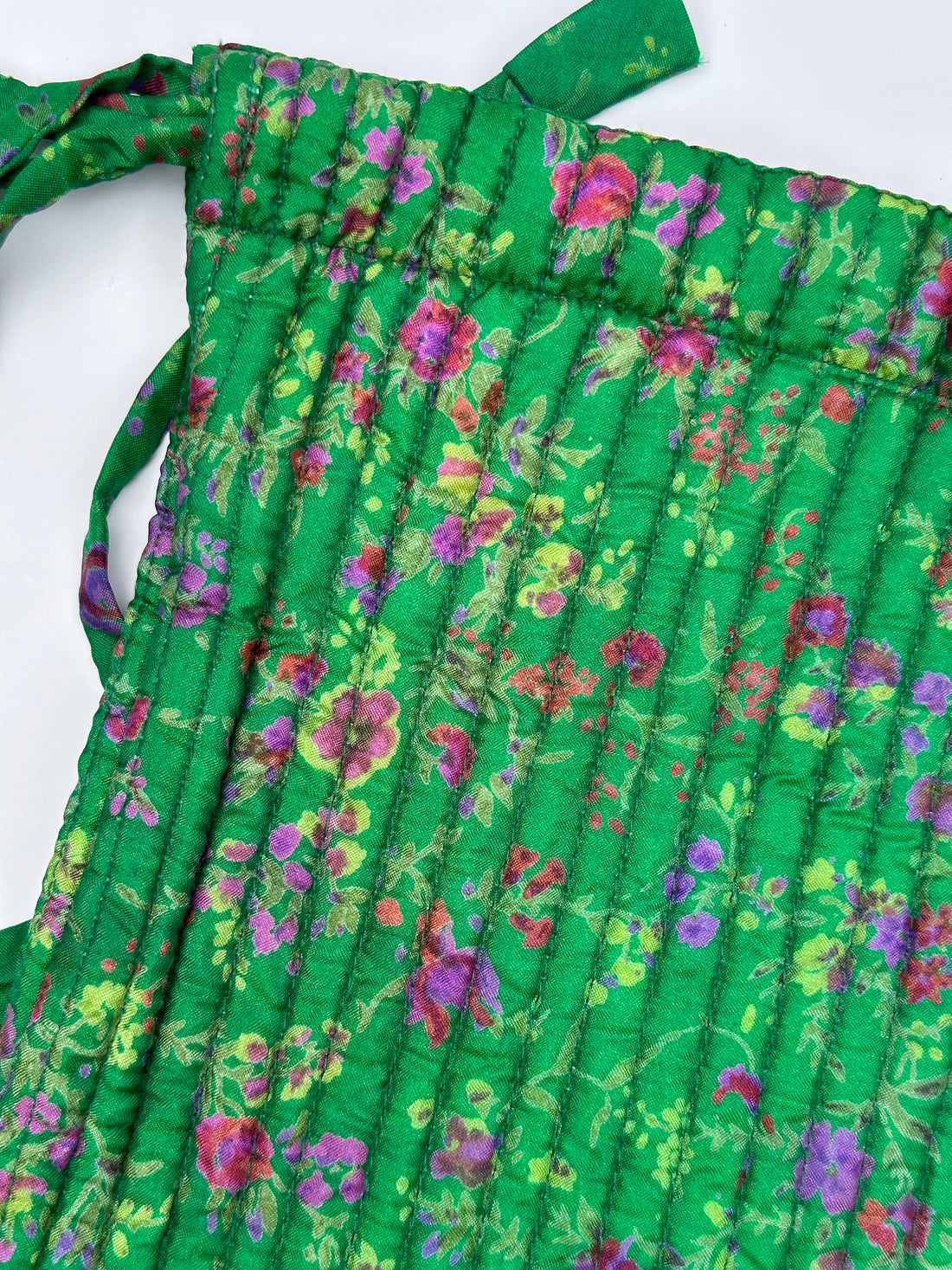 Luxury Slouch Bag - Emerald & Amethyst Floral