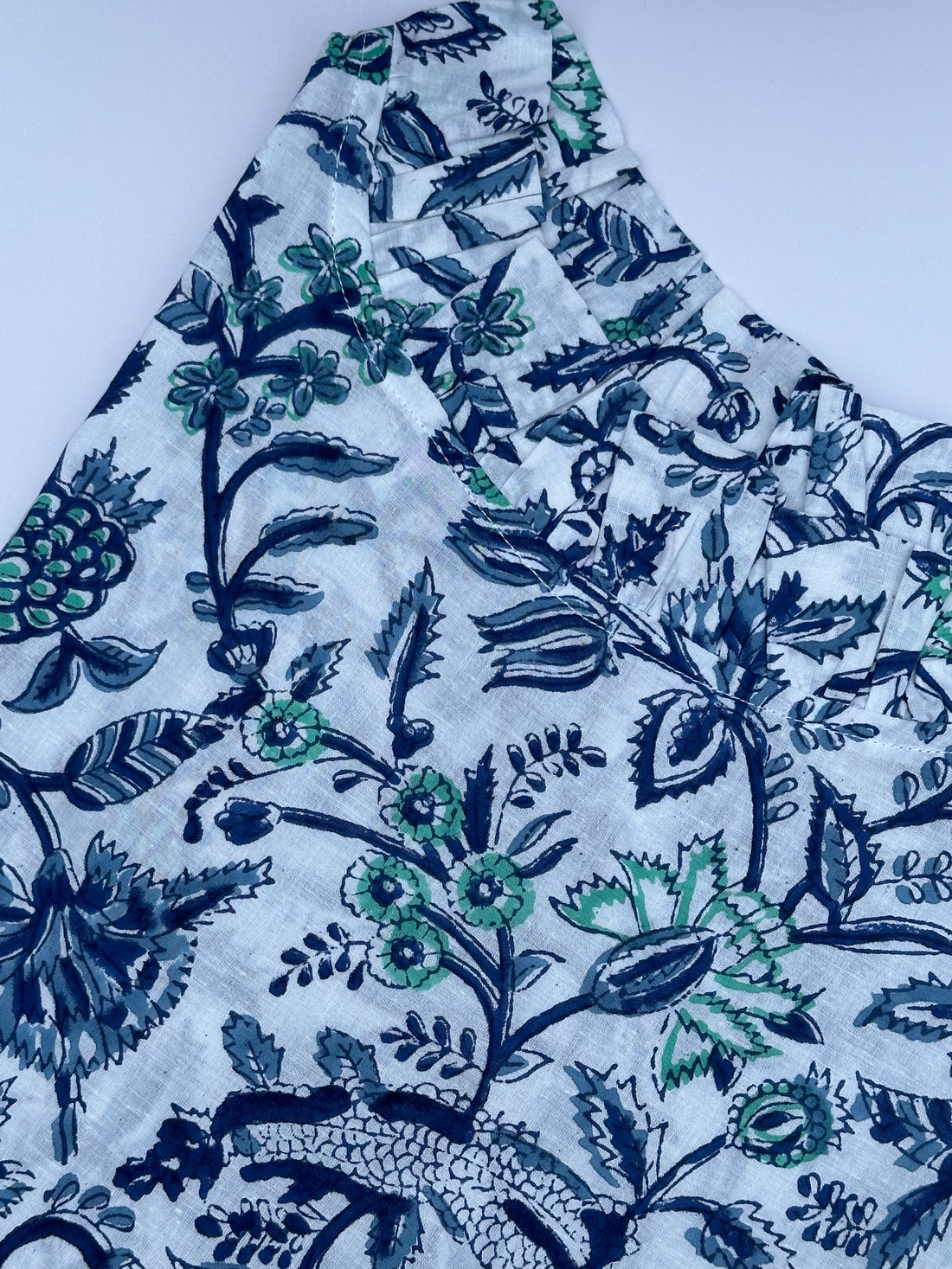 Lizzie Blouse, Blue Vines