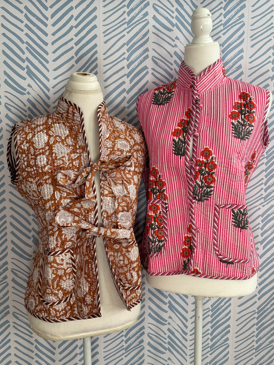 Quilted Vest, Poppy - Get Cozy (final) SALE
