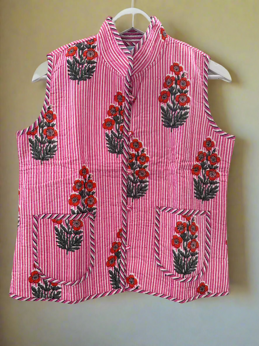 Quilted Vest, Poppy - Get Cozy (final) SALE