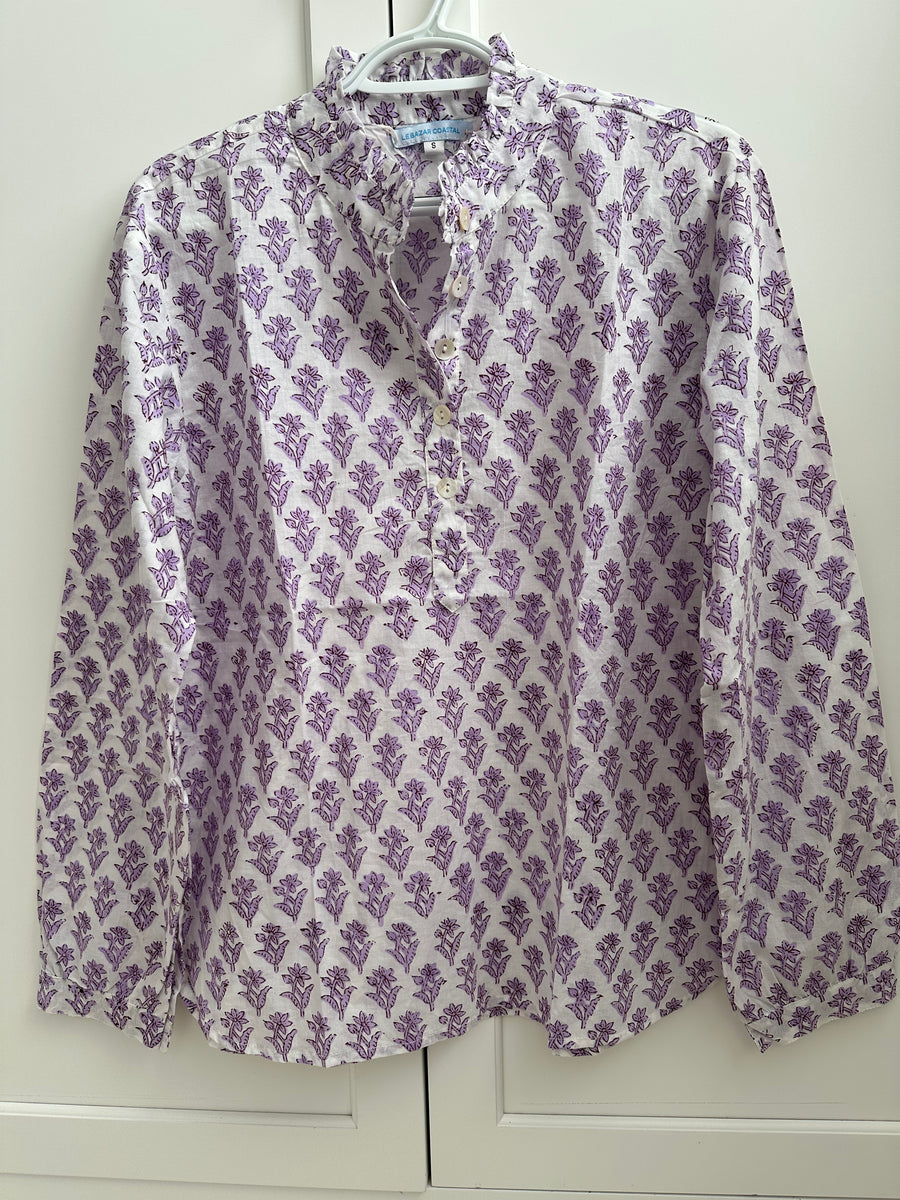Facile Shirt - Lavender Blooms