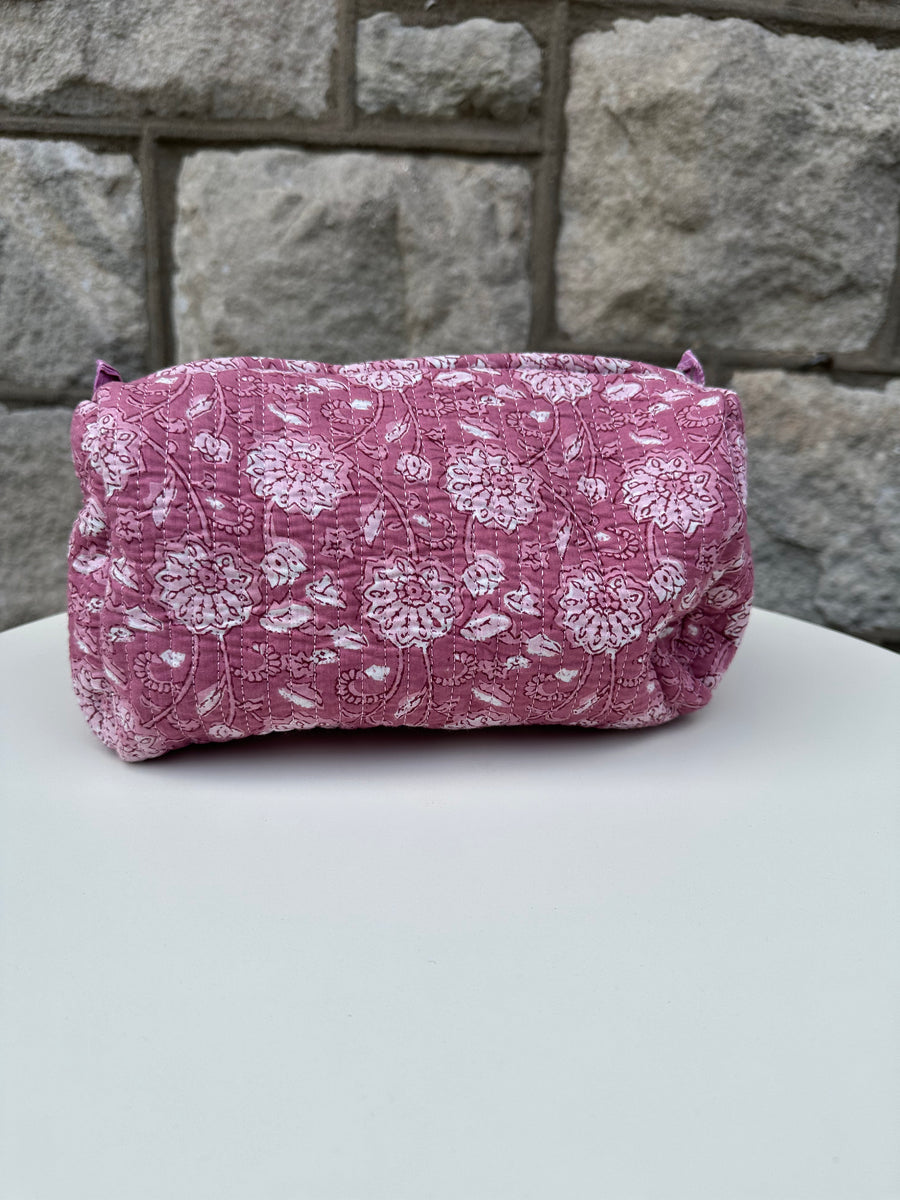 Makeup Bag Set, Plum Floral