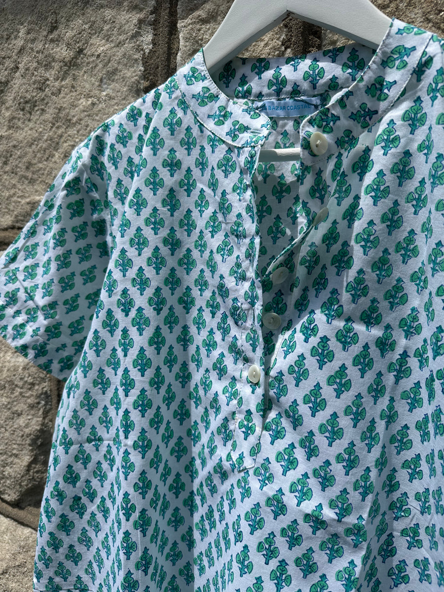 Sassaroo Camp Shirt, Lucky Blooms