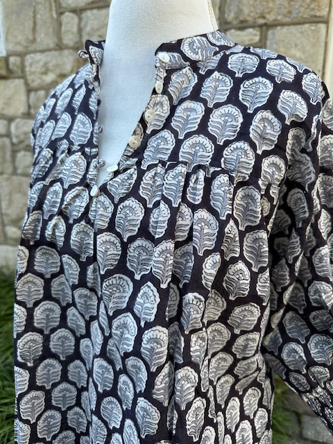 Market Blouse, Midnight Floral