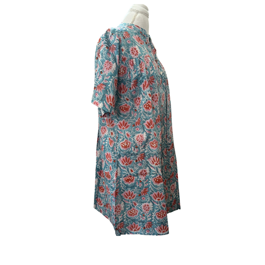Short Sleeve Market Dress, Harbor Island Time