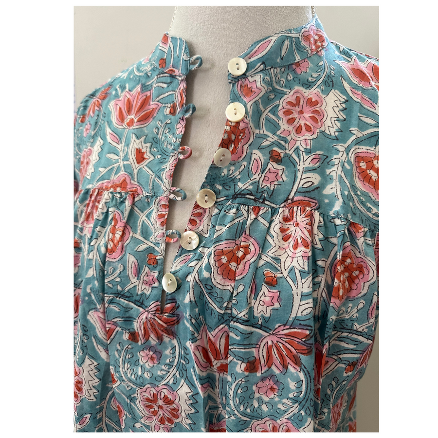 Short Sleeve Market Dress, Harbor Island Time