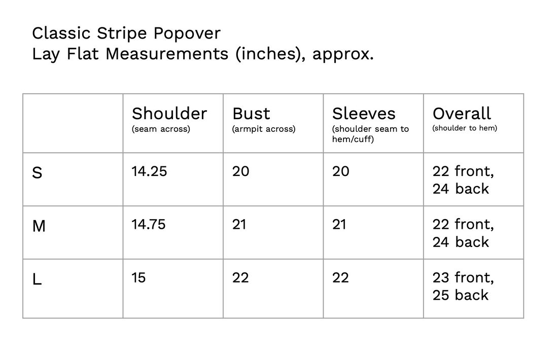 Classic Stripe Popover