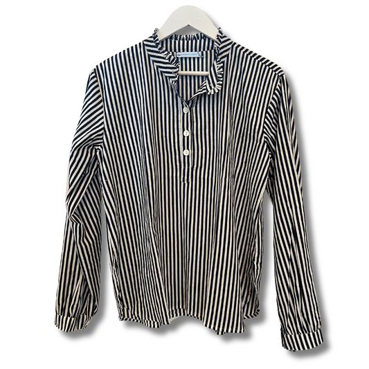 Sassaroo Shirt, Noir Stripes - Final Sale