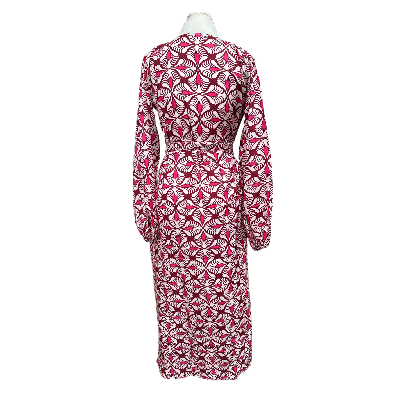 Washable Silk Wrap Dress, Jaipur Sunset