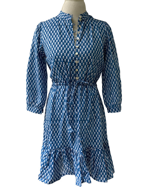 Celeste Day Dress, Cool Azul-sample sale