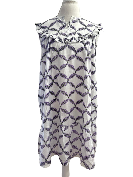Flora Jane Dress, Lavender Lattice_sample sale